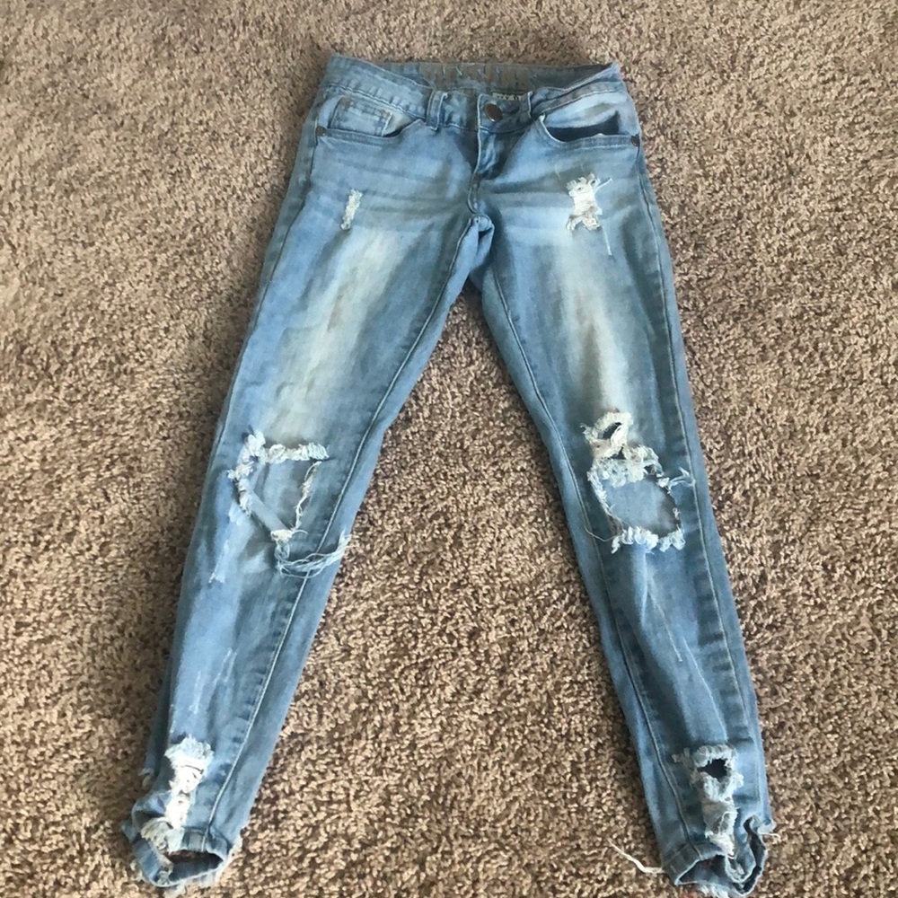 Ripped ankle Jeans